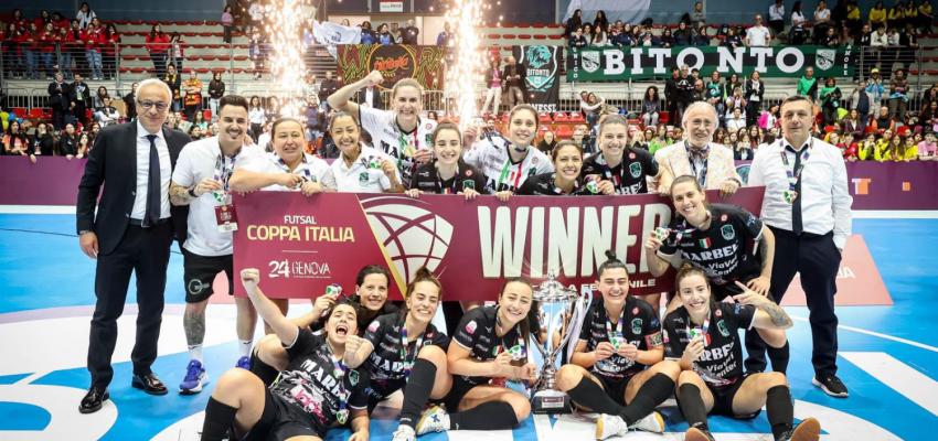 E sono 2! Le leonesse del Bitonto C5 Femminile conquistato la Coppa Italia