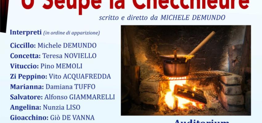 Ritorna il teatro in vernacolo bitontino all'auditorium 'De Gennaro'