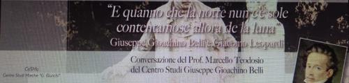 A Roma una conferenza su Giuseppe Gioachino Belli e Leopardi