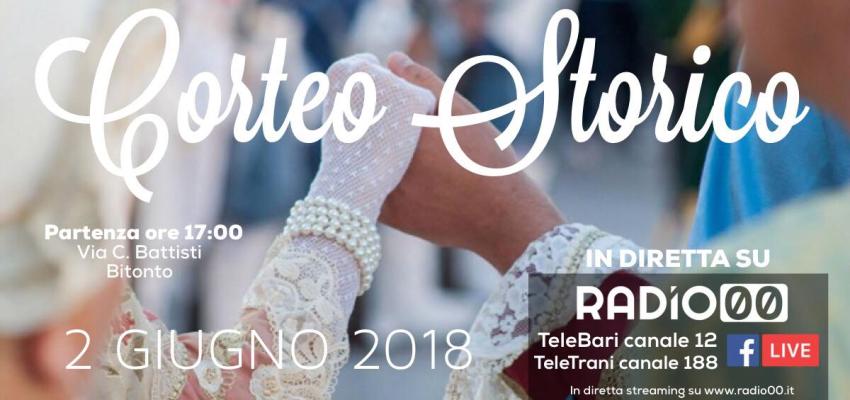 Bitonto, torna il Corteo Storico: appuntamento sabato 2 giugno dalle 17.00