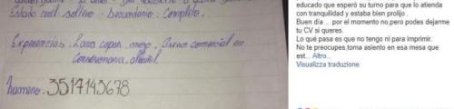 Scrive il curriculum a mano e piovono offerte di lavoro