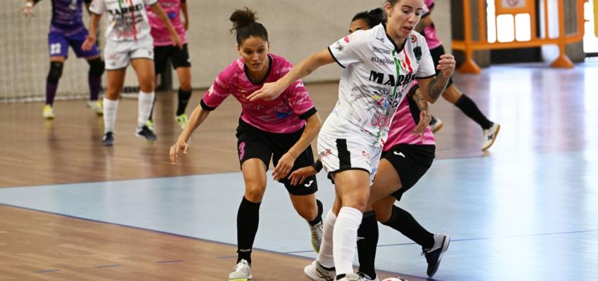 Le campionesse d’Italia del Bitonto C5 Femminile ripartono vincendo: battuto nettamente il Pelletterie (1-8)