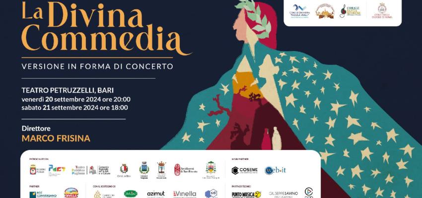 A settembre la Divina Commedia in versione concerto al Teatro Petruzzelli