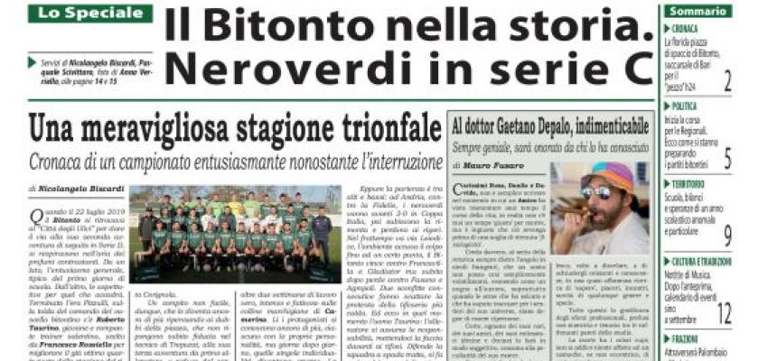 È in edicola il nuovo numero del 'da BITONTO'. Speciale dedicato al Bitonto Calcio in serie C