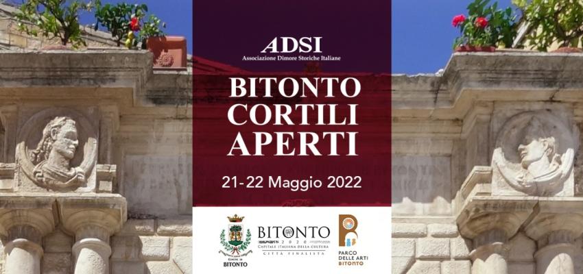 Torna 'Cortili Aperti'. Il 21 e 22 maggio, a Bitonto l'ottava edizione della manifestazione ADSI