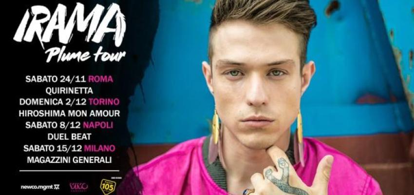 Irama: ecco tutte le info del tour “Live 2019” che il prossimo anno farà tappa in diverse città italiane