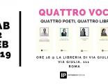 Alla Libreria di Via Giulia quattro voci di Interno Poesia