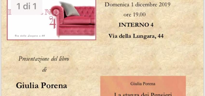 Ad Interno 4 la presentazione del libro 'La stanza dei pensieri'