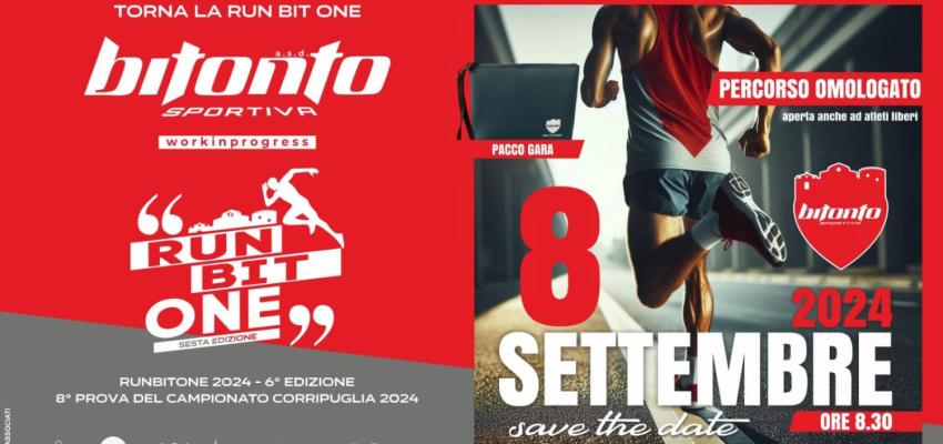 Torna la Run Bit One con in gara il grande Pasquale Selvarolo