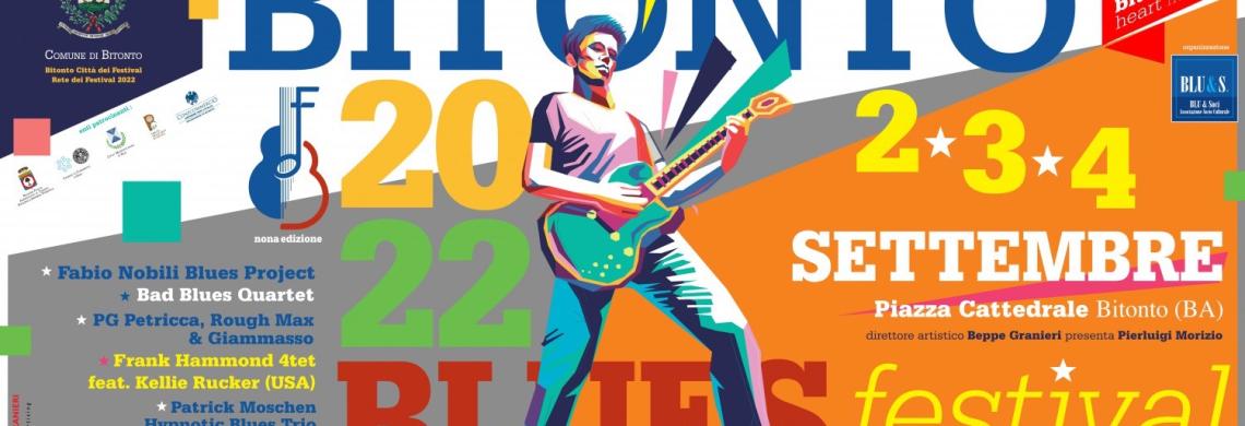 Torna il Bitonto Blues Festival. Dal 2 al 4 settembre in piazza Cattedrale